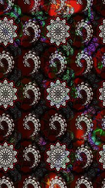 Eskiz Vintage Çiçek Deseni. Raster Kalça dokusu deseni.