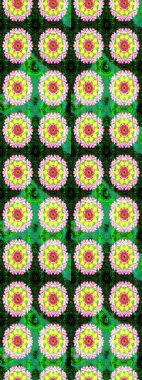 Çiçek kompozisyonu, el boyası, hassas şablon. Üst manzara, yumuşak stil. Sevgililer günü ve tebrik kartı konsepti için şık bir davetiye. Yeşil ve sarı renkte manzaralı çiçek deseni.