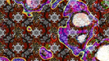 Güzel çiçek deseni. Gri ve kahverengi renkli çiçekler. Düz Çiçek Elementleri Tasarımı. Renkli Bahar Teması çizim şablonu.