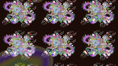 Raster stili kumaş deseni. Çiçekler suluboya çizim deseni.