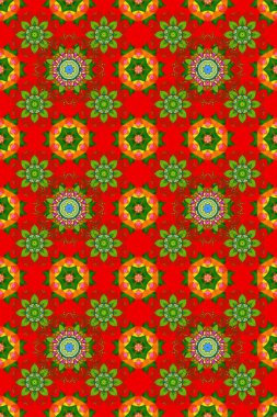 Etnik Mandala havlusu. Sınır Kızılderili çiçekli paisley patten. Tebrik kartı geçmişi, boyama kitabı, arkaplan ve tekstil için kullanılabilir. Kusursuz süs izi. Raster Henna tarzı.