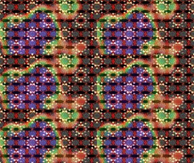 Siyah ve kahverengi renkte çiçekler. Raster illüstrasyonundaki çiçek desenli çizim. Düz Çiçek Elementleri Tasarımı. Renkli Bahar Teması çizim şablonu.