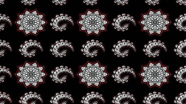 Şirin çiçek elementleri. Raster illüstrasyonu. Taslak desenli, modaya uygun kumaş deseni. Renkli Bahar Teması eskiz kalıbı. Düz Çiçek Elementleri Tasarımı.