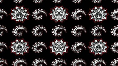 Şirin çiçek elementleri. Raster illüstrasyonu. Taslak desenli, modaya uygun kumaş deseni. Renkli Bahar Teması eskiz kalıbı. Düz Çiçek Elementleri Tasarımı.