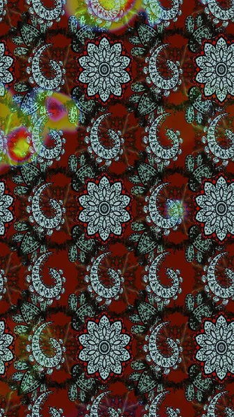 Çiçek deseni. Düz Çiçek Elementleri Tasarımı. Renkli Bahar Teması eskiz kalıbı. Raster çizimi. Güzel kumaş deseni..