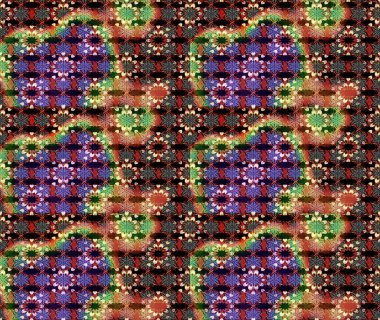 Siyah ve kahverengi renkte çiçekler. Raster illüstrasyonundaki çiçek desenli çizim. Düz Çiçek Elementleri Tasarımı. Renkli Bahar Teması çizim şablonu.