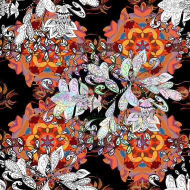 Hoş renklerde çiçekler. Nazik, narin çiçek arkaplanı. Raster çiçek desenli ve çiçekli..