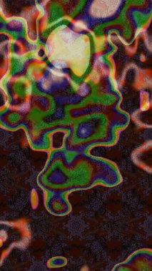 Düz Çiçek Elementleri Tasarımı. Karalama çiçeği. Renkli Bahar Teması eskiz kalıbı. Raster illüstrasyonu. Zentangle soyut çiçekleri. Şirin kumaş deseni.