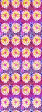 Renkli Yaz Temalı eskiz kalıbı. Raster çiçekli arka plan. Güzel eskiz şekli. Düz Çiçek Elementleri Tasarımı. Güzel kumaş deseni. Yazdır.