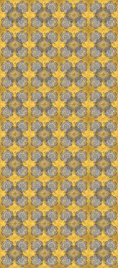 Doğu tarzı arabesk tarzında altın elementler. Raster altın pürüzsüz desen. Kusursuz altın desenli bukleler. Sarı, bej ve gri renklerde pürüzsüz desen.