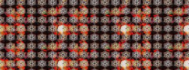 Çiçekli el, pürüzsüz desen çizmiş. Modern gelişim siyah ve kahverengi raster arka plan duvar kâğıdı illüstrasyon klasik çizgili iz sürme desenli çiçekler, çiçekli süsler.