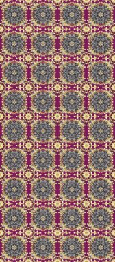 Altın desenli gri, mor ve bej renklerde altın elementler. İslam tasarımı. Çiçek kiremitleri. Kusursuz desenli oryantal süs. Raster altın tekstil baskısı.