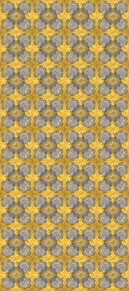 Doğu tarzı arabesk tarzında altın elementler. Raster altın pürüzsüz desen. Kusursuz altın desenli bukleler. Sarı, bej ve gri renklerde pürüzsüz desen.