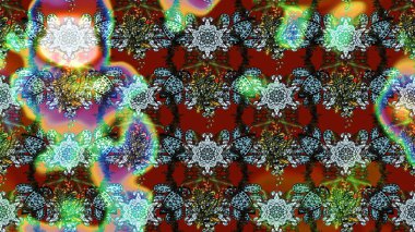 Kumaş, duvar kağıdı ve kağıt üzerine baskı yapmak için gelişen arka plan. Moda arka planında parlak buketler. Eski usul küçük çiçekli şirin bir eskiz deseni. Raster illüstrasyonu.