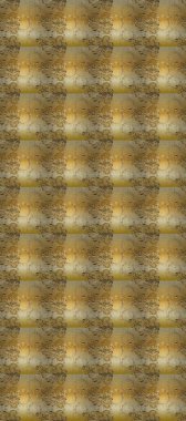 Altın antika ortaçağ dekoratifi, yapraklar ve bej ve sarı renkli altın desenli süslemeleri olan pürüzsüz bir desen. Kusursuz kraliyet lüksü, altın barok kumaş rengi..