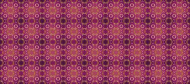 Kart, duvar kağıdı, ambalaj ve tekstil için klasik tasarım. Altın şablon. Raster illüstrasyonu. Kırmızı, pembe ve mor renkte Royal retro. Kusursuz desenli altın elementler. Çiçeksel klasik doku.