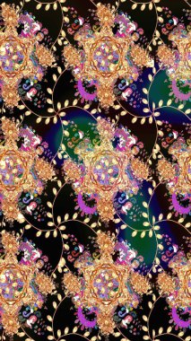 Raster Güzel kumaş deseni. Çiçek arkaplan ile soyut zarafet çizim deseni.