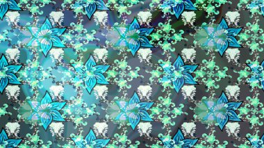 Raster. Mavi ve nötr renkte güzel çiçekli eskiz deseni, suluboya çiçek deseni, duvar kağıdı, kart veya kumaş için fayanslı.