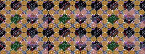 Düz Çiçek Elementleri Tasarımı. Renkli Bahar Teması eskiz kalıbı. Kahverengi renkli çiçekler. Raster illüstrasyonunda çiçek deseni çizimi.