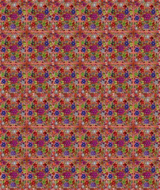 Küçük çiçekte güzel bir desen. Küçük renkli çiçekler. Çiçekli yaz çiçekleri. Motley illüstrasyonu. Moda baskıları için zarif bir şablon. Kusursuz..