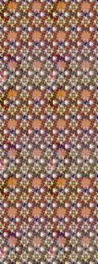 Raster illüstrasyonu. Renkli Bahar Teması eskiz kalıbı. Kahverengi ve nötr renklerde zarif çiçekli suluboya. Düz Çiçek Elementleri Tasarımı.