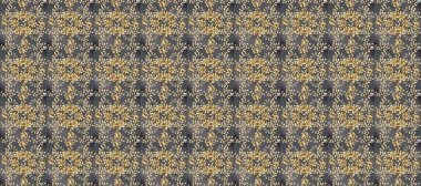 Gri, bej ve kahverengi renklerde altın elementlerle kusursuz klasik desen. Noel, kar tanesi, yeni yıl 2019.