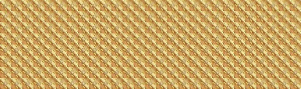 Raster illüstrasyonu. Altın elementlerle bej, kahverengi ve sarı renklerde klasik, pürüzsüz desen.