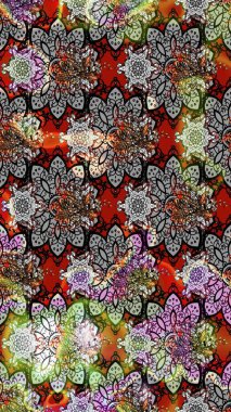 Gri ve nötr renkler üzerine çiçek desenli çizimler, el yapımı papatyalar, papatyalar. Tekrar eden çiçek arkaplanı, zarif gri ve nötr çiçek duvar kağıdı.