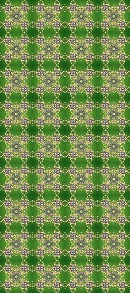 Raster illüstrasyonu. Kusursuz soyut bir arkaplan. Oriental raster klasik yeşil, bej, nötr ve altın desenli.