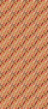 Kahverengi, turuncu ve bej renklerinde altın desenli altın elementler. Raster geleneksel oryantasyon süsü. Kusursuz klasik altın desen.