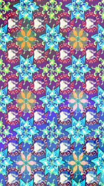 Çiçek kolajı. Çiçek kompozisyonu. Küçük çiçekte güzel bir desen var. Çiçek arkaplan. Doğa. Raster deseni. - Mavi çiçekler.