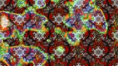 Anti-stres için soyut örnek sayfası. Kahverengi ve kırmızı renklerde. Raster illüstrasyonu.