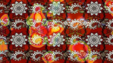 Klasik çiçek desenli. Yumuşak pamuk tasarımı. Raster 'ın taze dokusu. Yumuşak fayans. Paketleme, tekstil, duvar kağıdı için çiçek arkaplanı.