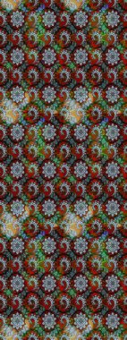 Çiçek desenli eskiz. Gri ve kahverengi renkli çiçekler. Düz Çiçek Elementleri Tasarım Raster illüstrasyonu. Renkli Bahar Teması çizim şablonu.