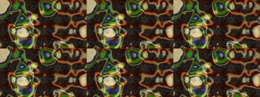 Suluboya tarzında renkler üzerine çiçekler. Raster illüstrasyonunda çiçek deseni çizimi.