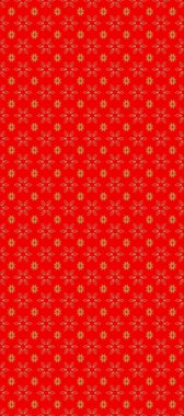 Doğu tarzı element. Davetiyeler, kartlar, web sayfası için Raster illüstrasyon. Kırmızı, bej ve turuncu renklerde altın element. Altın desenli çiçek dekoru. Çizgi sanatı tasarım şablonu için sınırsız sınır.