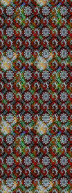 Çiçek desenli eskiz. Gri ve kahverengi renkli çiçekler. Düz Çiçek Elementleri Tasarım Raster illüstrasyonu. Renkli Bahar Teması çizim şablonu.