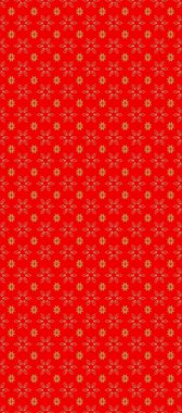 Doğu tarzı element. Davetiyeler, kartlar, web sayfası için Raster illüstrasyon. Kırmızı, bej ve turuncu renklerde altın element. Altın desenli çiçek dekoru. Çizgi sanatı tasarım şablonu için sınırsız sınır.