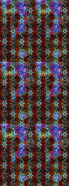 Mavi ve kahverengi lale çiçekli Raster eskiz deseni. Doğal kozmetik ürünleri, parfüm, çiçekçi dükkanı için bahar ihalesi tasarımı. Karşılama ya da düğün geçmişi olarak kullanılabilir. Paket kağıdı için en iyisi..