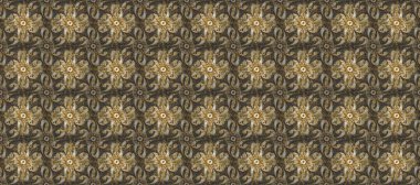 Altın elementlerle bej ve mavi renklerde kusursuz desen. Geleneksel oryantasyon süsü. Klasik raster sarısı, kusursuz desen. Klasik vintage arkaplan.