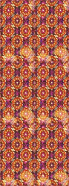 Kusursuz desenli altın elementler. Klasik çiçek dokusu. Altın şablon. Raster illüstrasyonu. Kart, duvar kağıdı, ambalaj ve tekstil için klasik tasarım. Kahverengi ve turuncu renkli Royal retro.