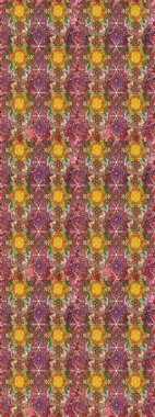 Tekstil için dikişsiz suluboya desen. Elle çizilmiş çiçek deseni (fayans). Şirin çiçekli, desenli, kahverengi desenli..