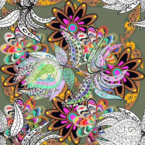 Büyük bir çiçek boyası seti. Kartlar, davetiyeler, tarih kartları ve daha fazlası için kullanılabilir. Tatlı suluboya desenli dikişsiz çiçek deseni.