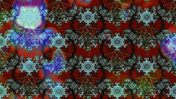 Renkli Bahar Teması eskiz kalıbı. Düz Çiçek Elementleri Tasarımı. Raster..