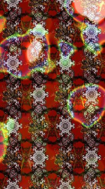 Kahverengi renkte güzel çiçekler, suluboya desenli, duvar kağıdı, kart ya da kumaş için fayanslı eskizler. Raster..