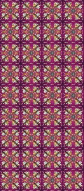 Mor, kahverengi ve gri renklerde altın elementli pürüzsüz desen. Şam tasarım için kusursuz desen.