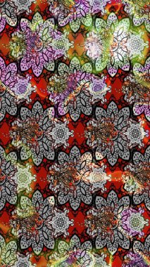 Gri ve nötr renkler üzerine çiçek desenli çizimler, el yapımı papatyalar, papatyalar. Tekrar eden çiçek arkaplanı, zarif gri ve nötr çiçek duvar kağıdı.