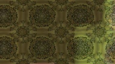 Renkli unsurlarla hareketli arka plan görüntüleri. Çiçekler. Eski model. Bayrak tarzı. Video kaydı. Şablon. Döngü. Kusursuz..