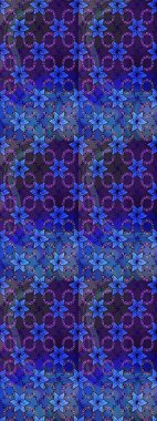 Renkli Bahar Teması eskiz kalıbı. Süslü kumaş deseni. Raster illüstrasyonundaki çiçek desenli çizim. Düz Çiçek Elementleri Tasarımı.