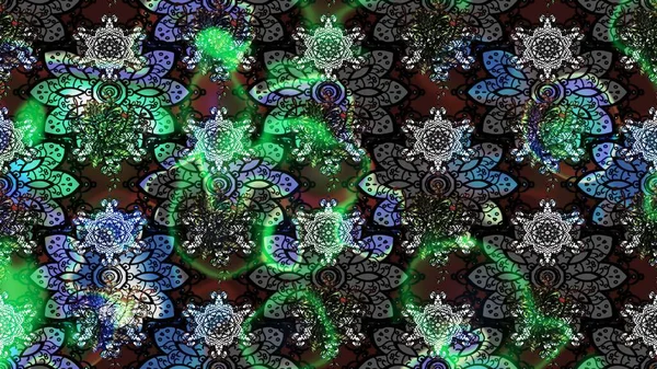 Çiçek deseni. Şatafatlı bahar bahçesi dokusu. Flower eskiz arka planı. Raster illüstrasyonu.